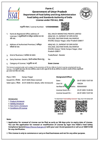 FSSAI License
